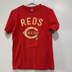 Genuine Merchandise MLB Mens S T-Shirt Cincinnati Reds Short Sleeve Tee Red